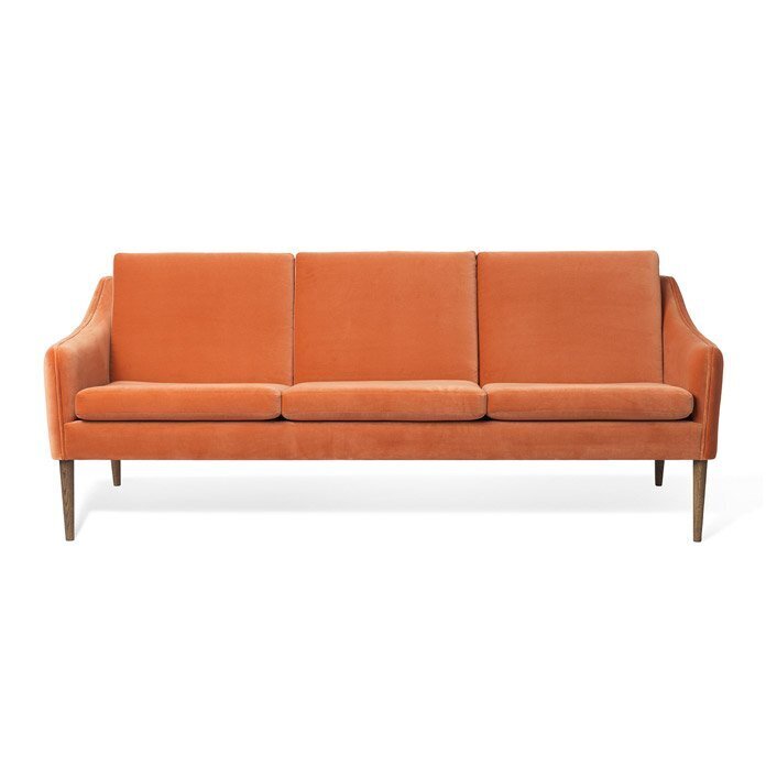 Warm Nordic Mr. Olsen Sofa 3 seater - Rusty rose velvet