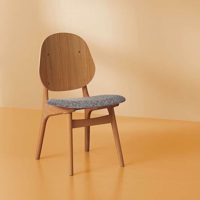 Warm Nordic Noble Chair with Oiled Oak - Rusty sprinkles
