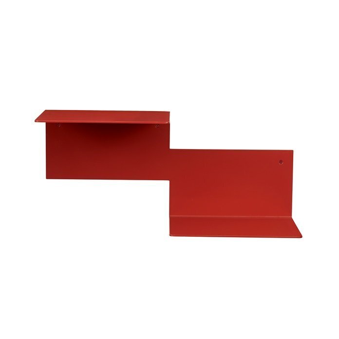 Warm Nordic Repeat Shelf Left Unit - Rusty red