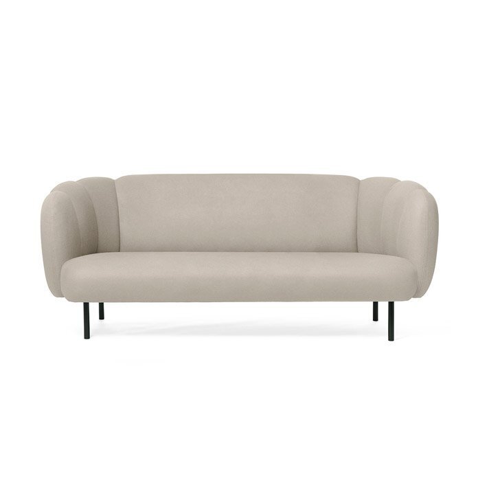 Warm Nordic Cape Sofa with Stitches 3 Seater - Pearl grey