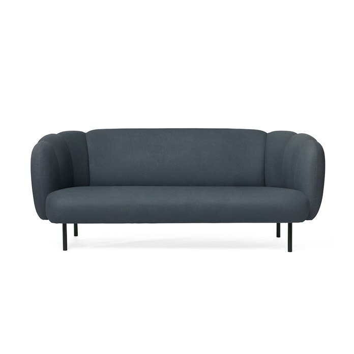 Warm Nordic Cape Sofa with Stitches 3 Seater - Petrol