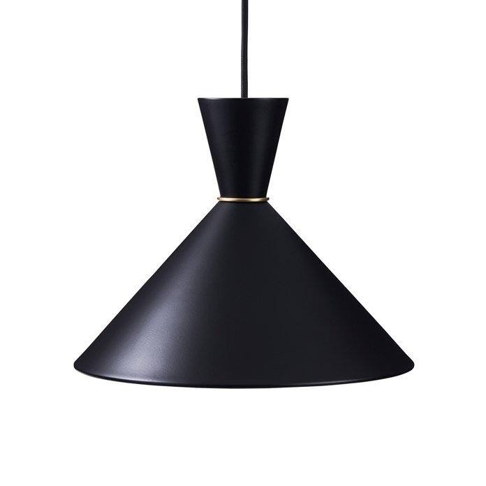 Warm Nordic Bloom Pendant - Black noir