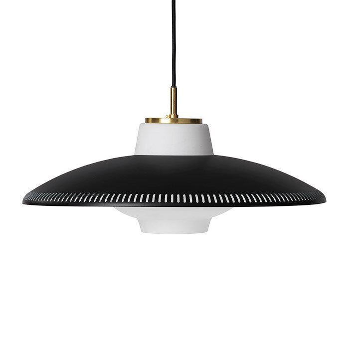 Warm Nordic Opal Shade Pendant - Black noir