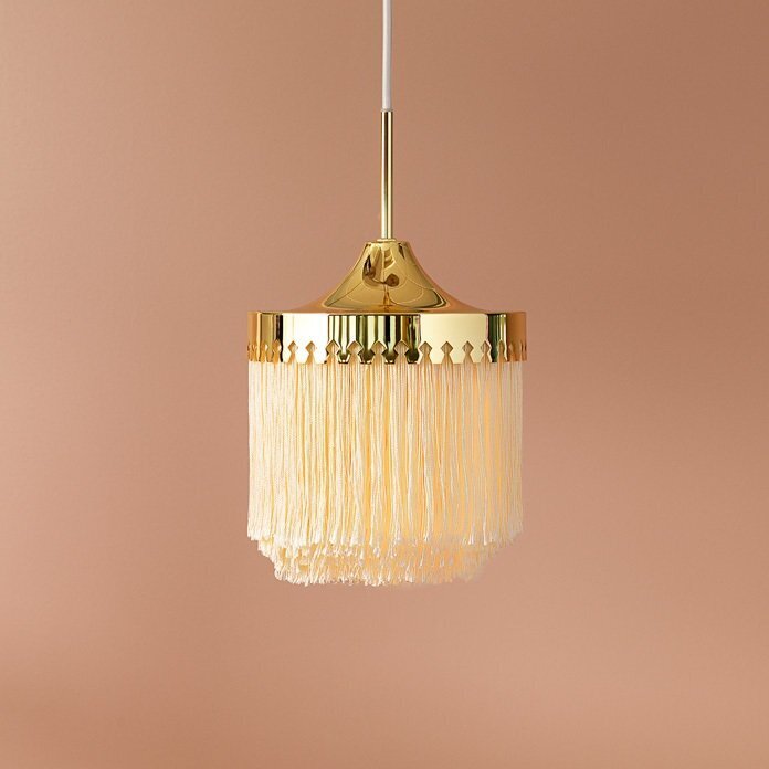 Warm Nordic Fringe Pendant Ø20 cm - Cream White