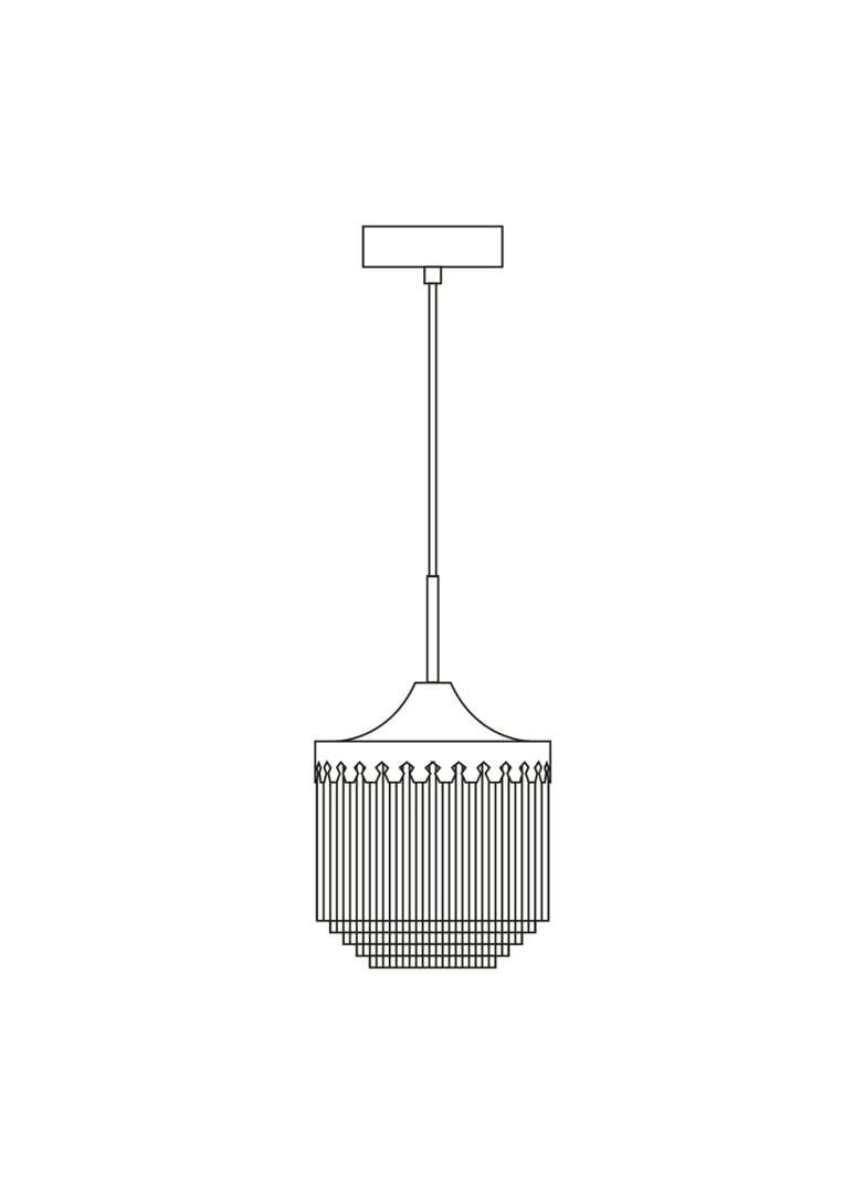 Warm Nordic Fringe Pendant Ø20 cm