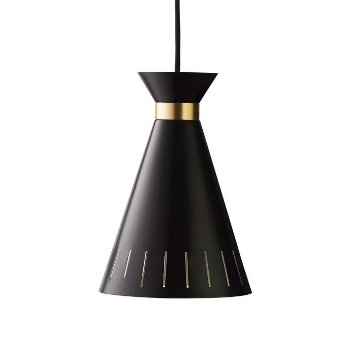 Warm Nordic Cone Pendant - Black noir