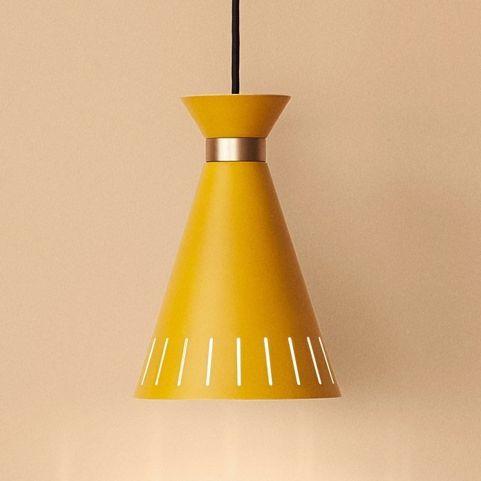 Warm Nordic Cone Pendant - Honey yellow