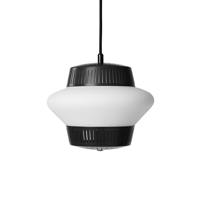 Warm Nordic Opal Arch Pendant - Black noir