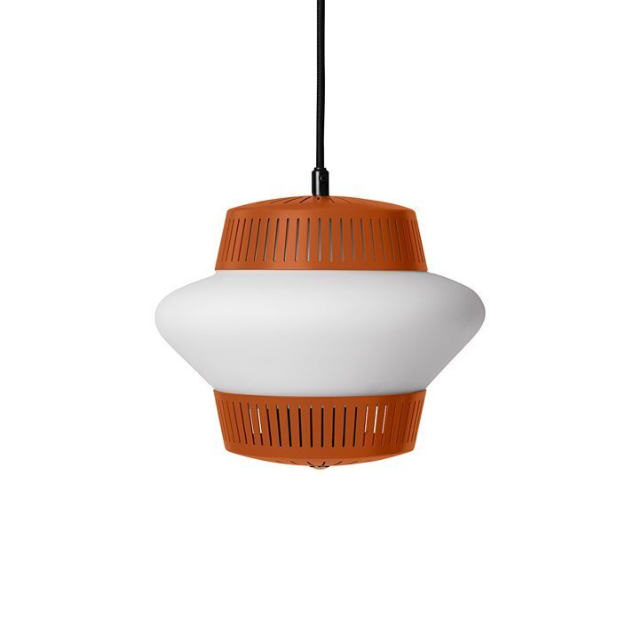 Warm Nordic Opal Arch Pendant - Rusty red