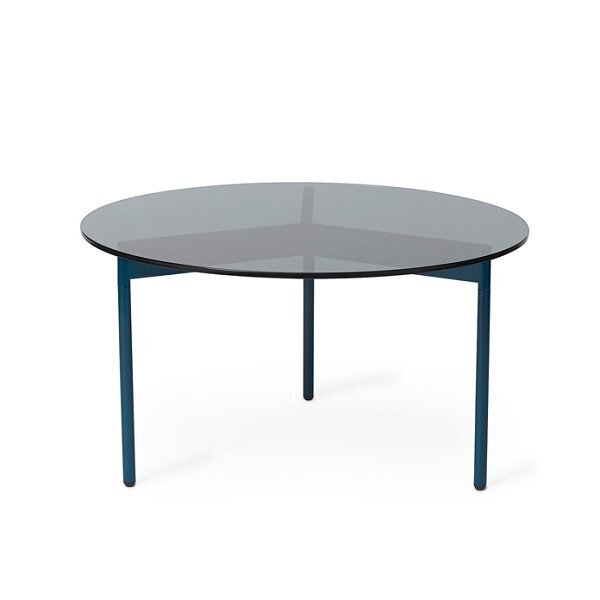 Warm Nordic From Above Table Coffee table  Ø72 - Smoke grey/Ocean blue