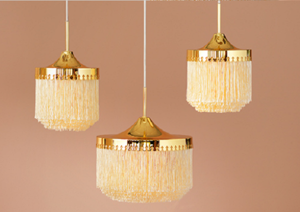 Warm Nordic Fringe Pendant 30 cm 