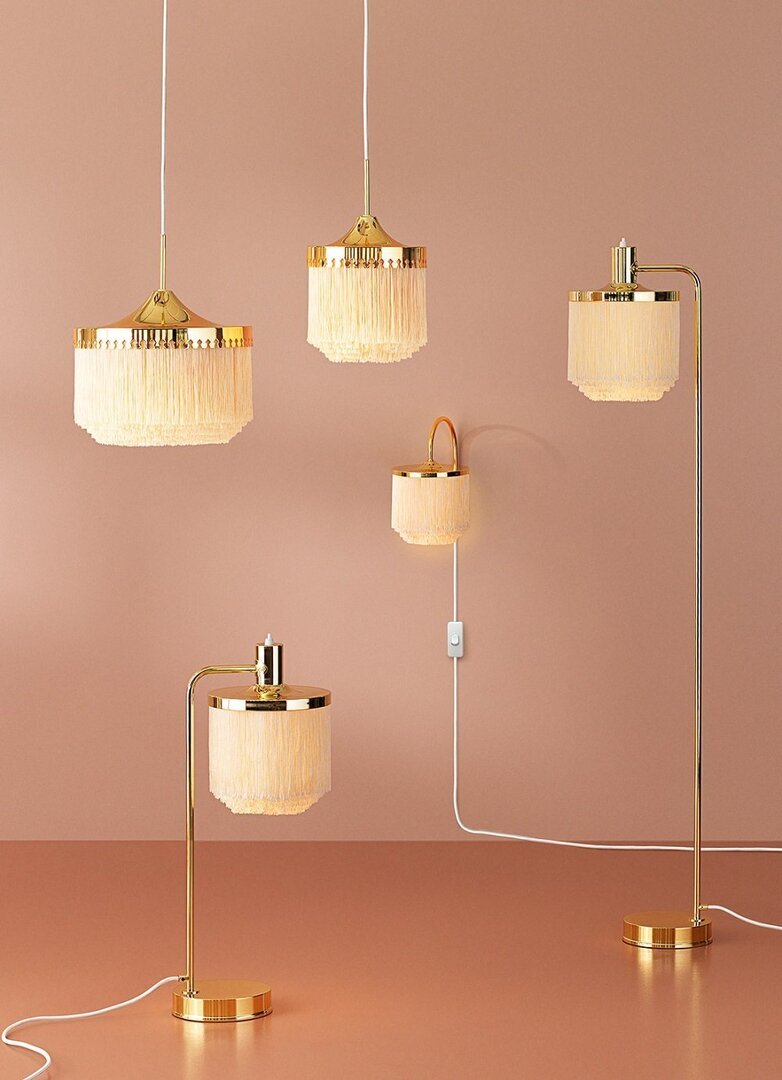 Warm Nordic Fringe Floor Lamp - Stehleuchte - Cremeweiß
