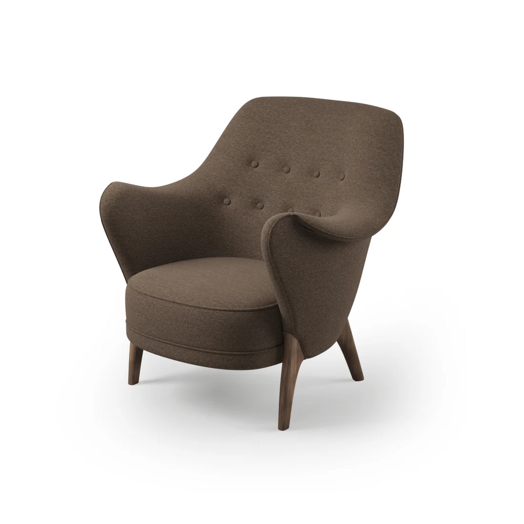 Warm Nordic Cocktail Lounge Chair - Sessel-Barnum 10 - Dark Taupe