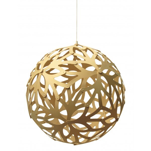 David Trubridge Floral Pendelleuchte Ø 40 cm - Naturholz