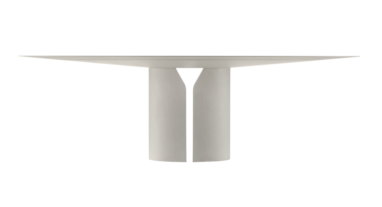 MDF Italia NVL Table - Esstisch rund - Weiss matt lackiert - ⌀150cm