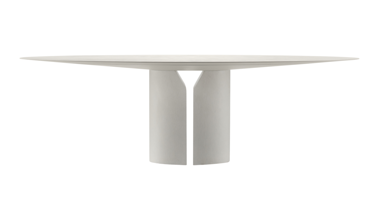 MDF Italia NVL Table - Esstisch rund - Weiss matt lackiert - ⌀150cm