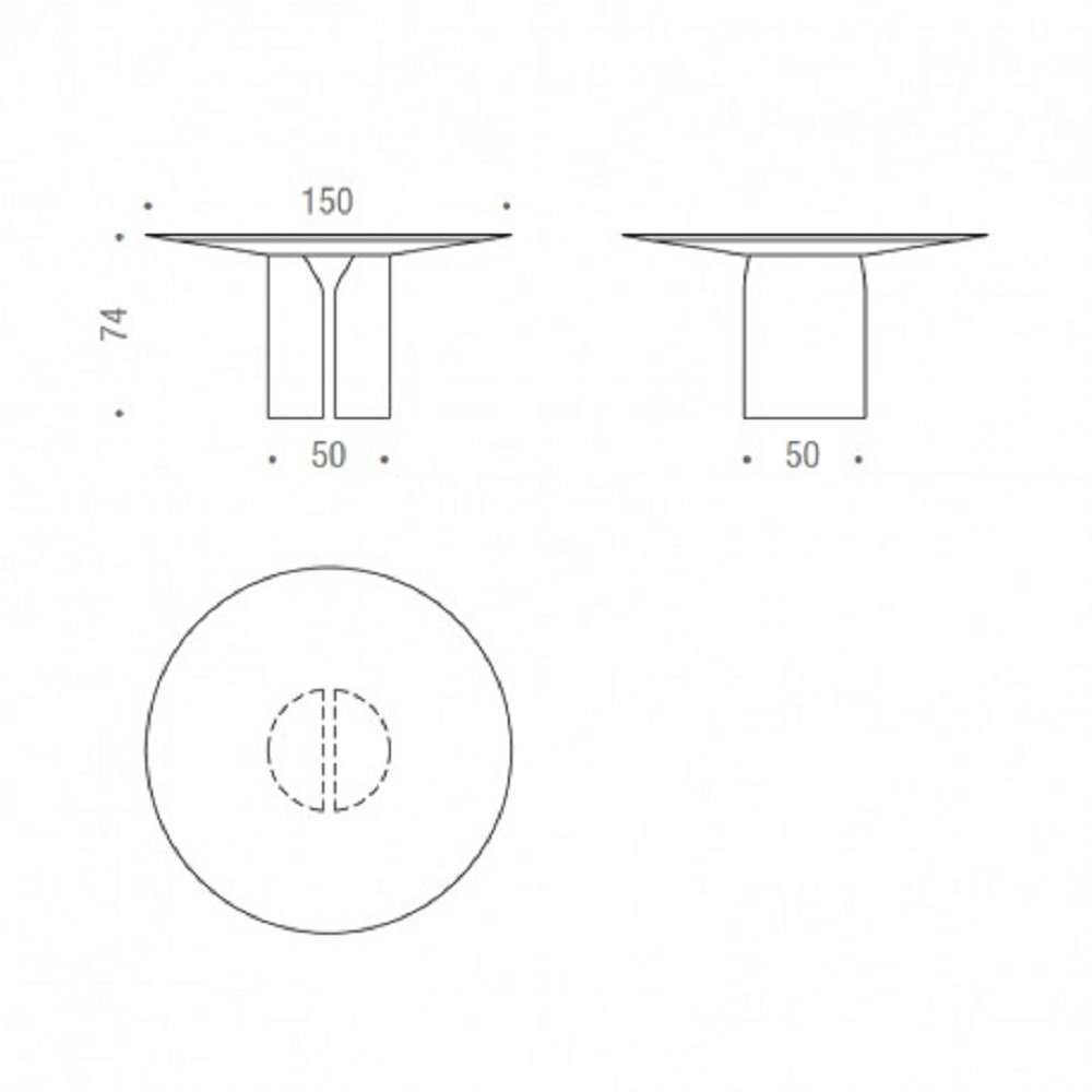 MDF Italia NVL Table - Esstisch rund - 150 cm