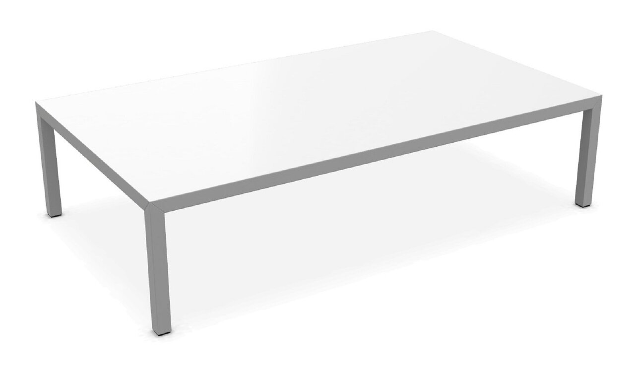 MDF Italia Tense Low Table - Couchtisch 140 x 80cm - Cristalplant Weiss matt - 35 cm