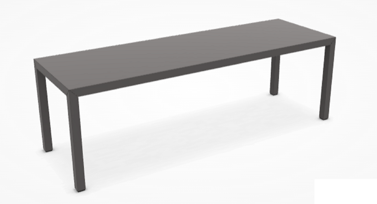 MDF Italia Tense Low Table - Couchtisch 140 x 80cm - Fenix Mittelgrau matt - 45 cm