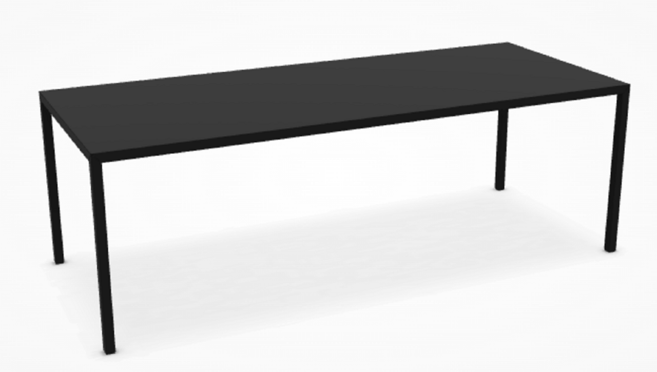MDF Italia Tense Dining Table - Esstisch - Fenix Schwarz matt 220 x 90 cm