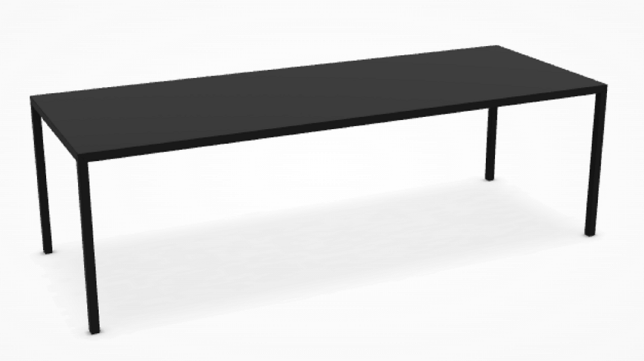 MDF Italia Tense Dining Table - Esstisch - Fenix Schwarz matt 240 x 90 cm