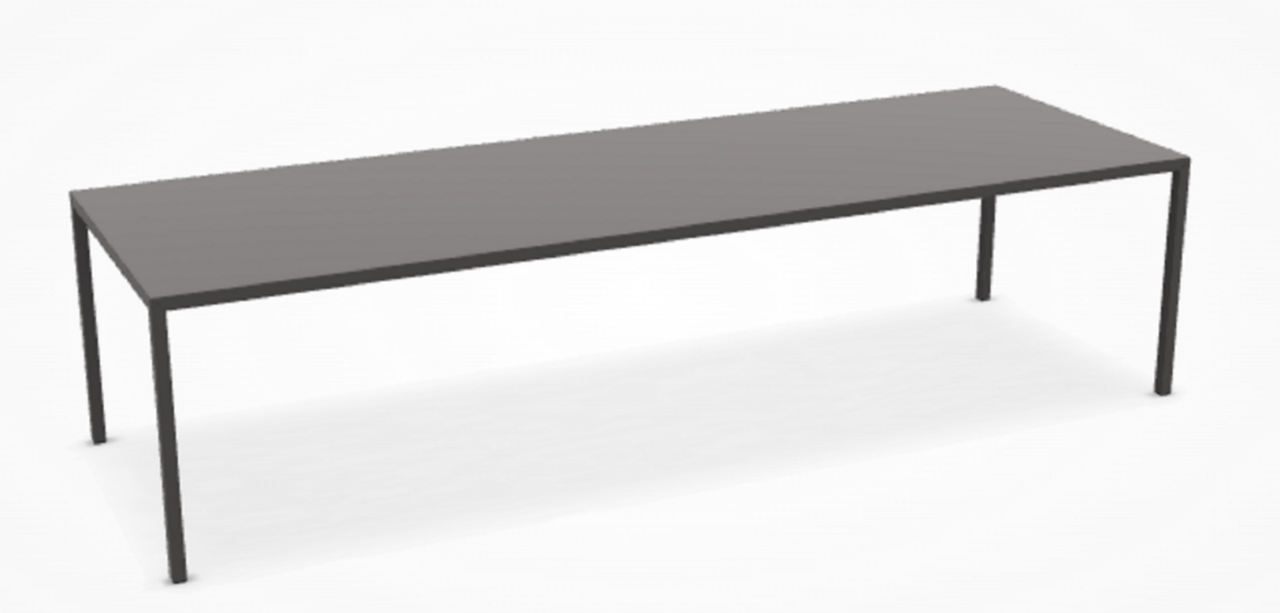 MDF Italia Tense Dining Table - Esstisch - Fenix Mittelgrau matt 300 x 100 cm