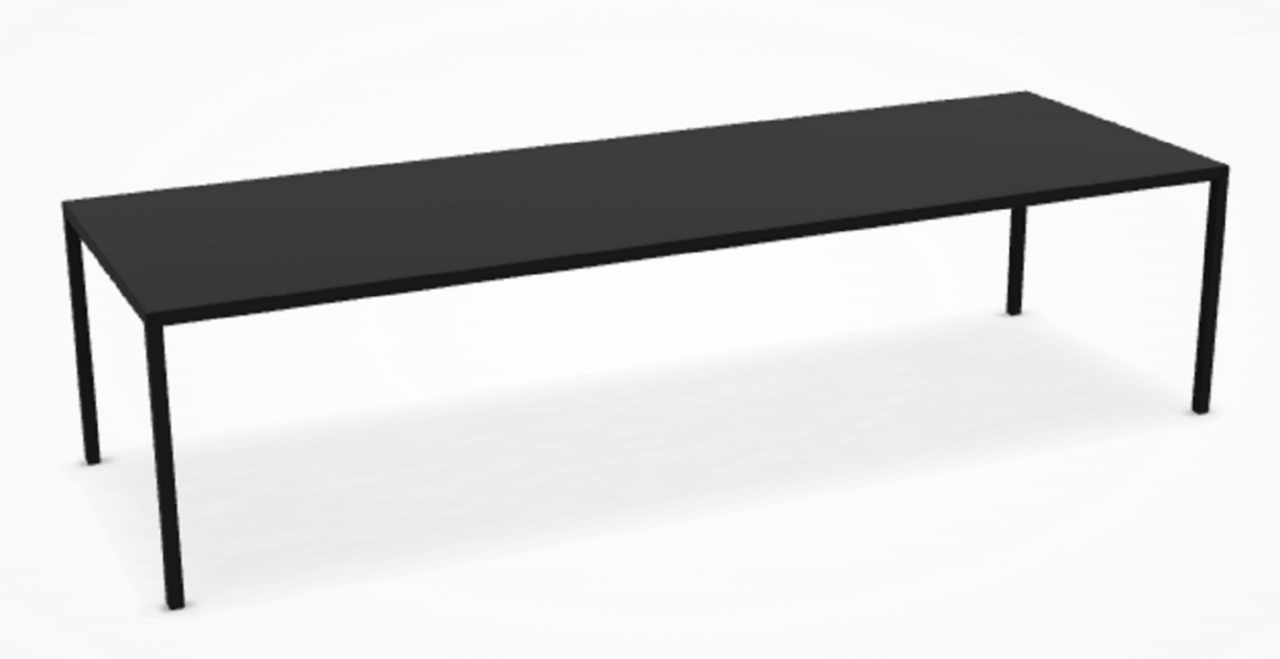 MDF Italia Tense Dining Table - Esstisch - Fenix Schwarz matt 300 x 100 cm