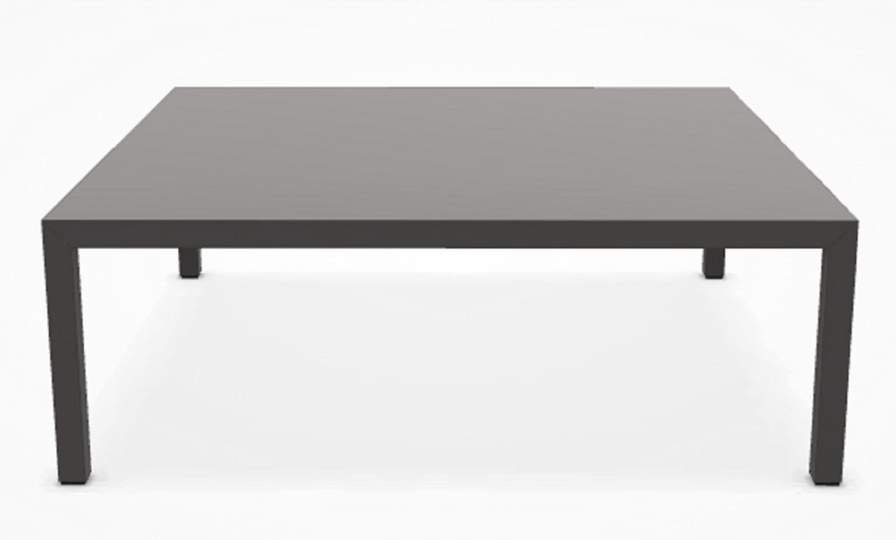 MDF Italia Tense - Couchtisch 100 x 100cm - Fenix Schwarz matt - 35 cm
