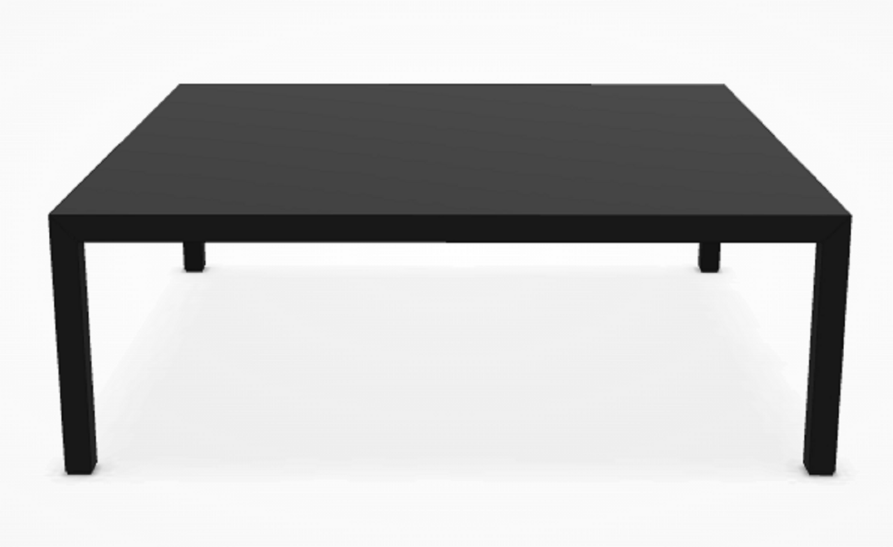 MDF Italia Tense - Couchtisch 100 x 100cm - Fenix Mittelgrau matt - 35 cm