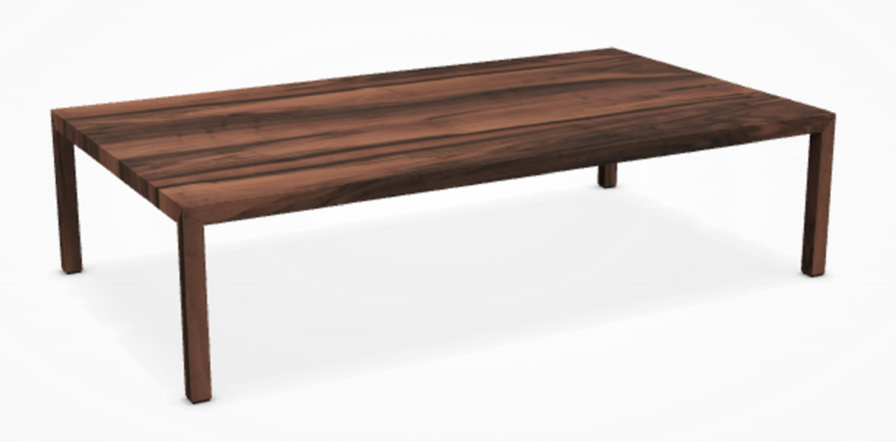 MDF Italia Tense Material - Couchtisch - Italienischer Nussbaum-140 x 80 cm-35cm