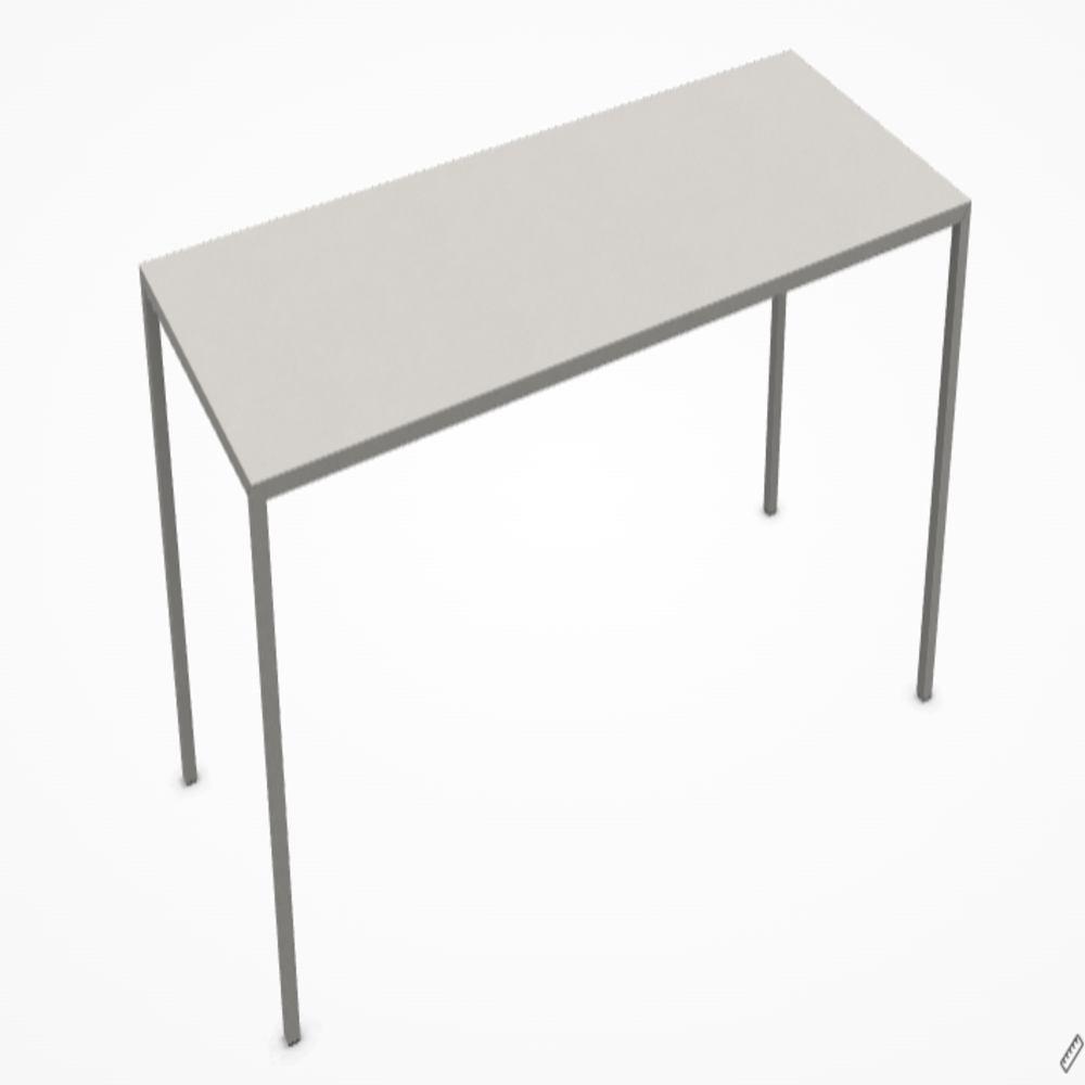 MDF Italia Tense Material High Table - Stehtisch 220 x 90 cm - Kunststein Weiss Calce