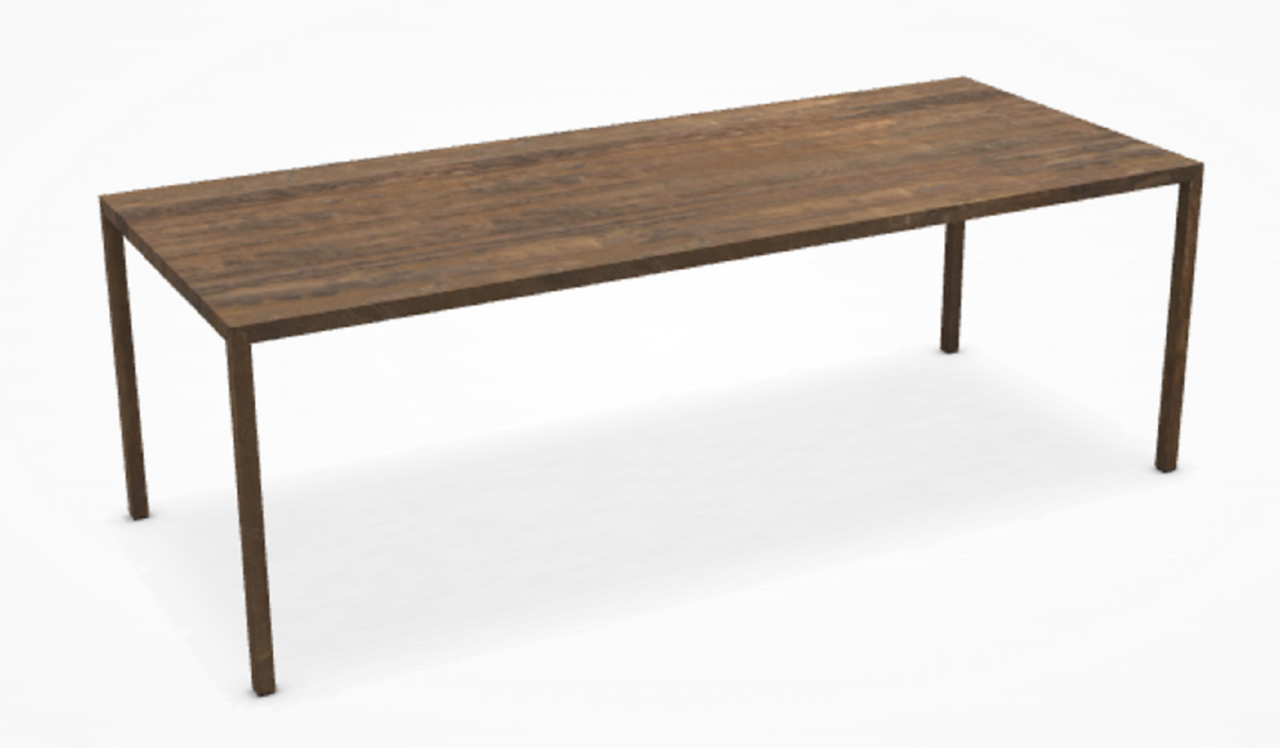 MDF Italia Tense Material - Esstisch - 220x90 cm-Eiche Natur