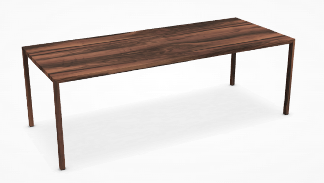 MDF Italia Tense Material - Esstisch - 220x90 cm-Italienischer Nussbaum