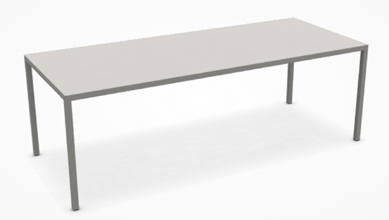 MDF Italia Tense Material - Esstisch - 220x90 cm-Kunststein Weiss Calce