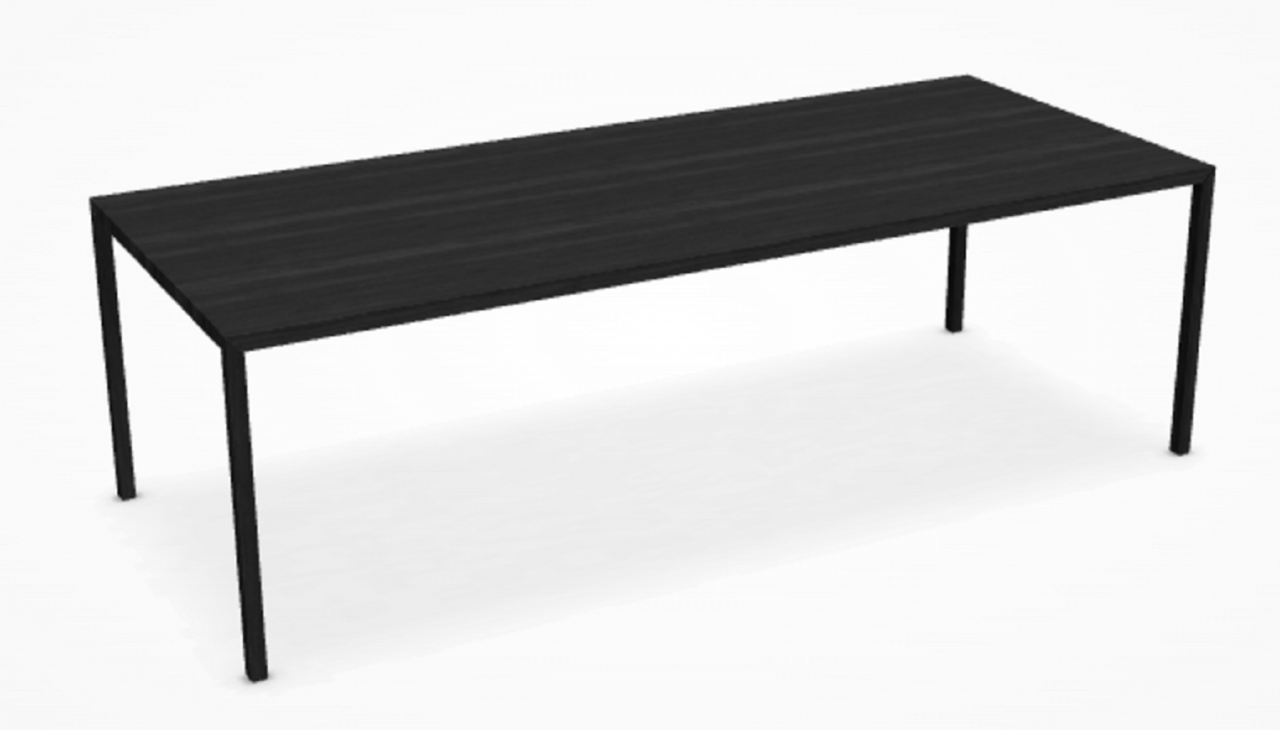 MDF Italia Tense Material - Esstisch - 240x100 cm-Eiche Natur karbonisiert