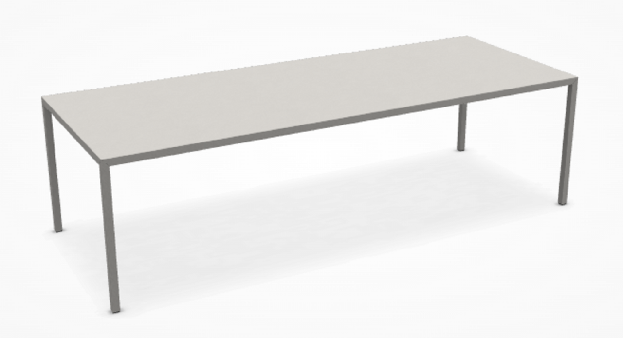 MDF Italia Tense Material - Esstisch - 260x100 cm-Kunststein Weiss Calce