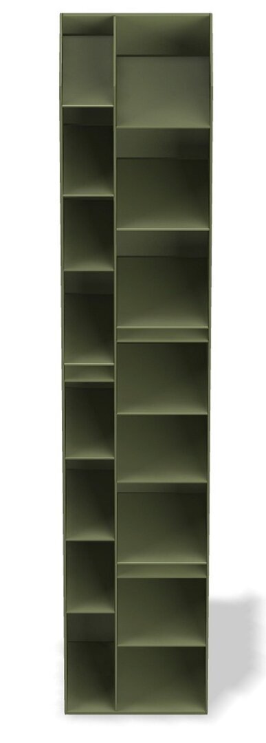 MDF Italia Random 2C - Standregal - Olivgrun matt lackiert