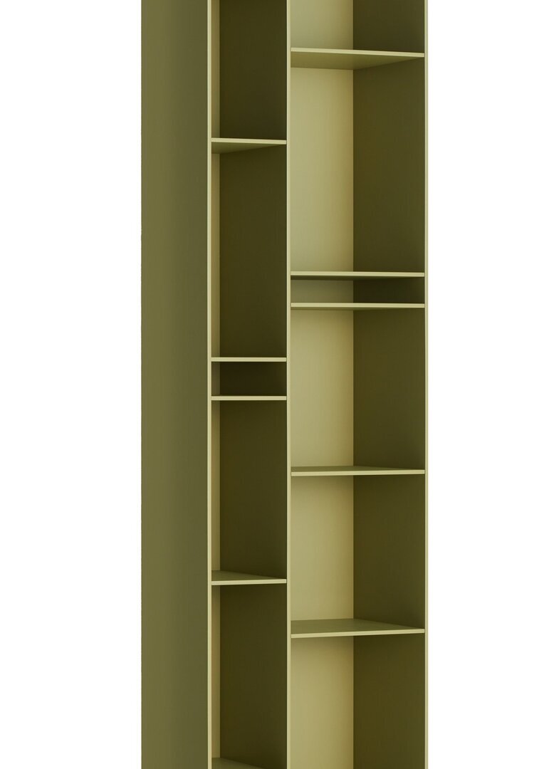 MDF Italia Random 2C - Standregal - Olivgrun matt lackiert