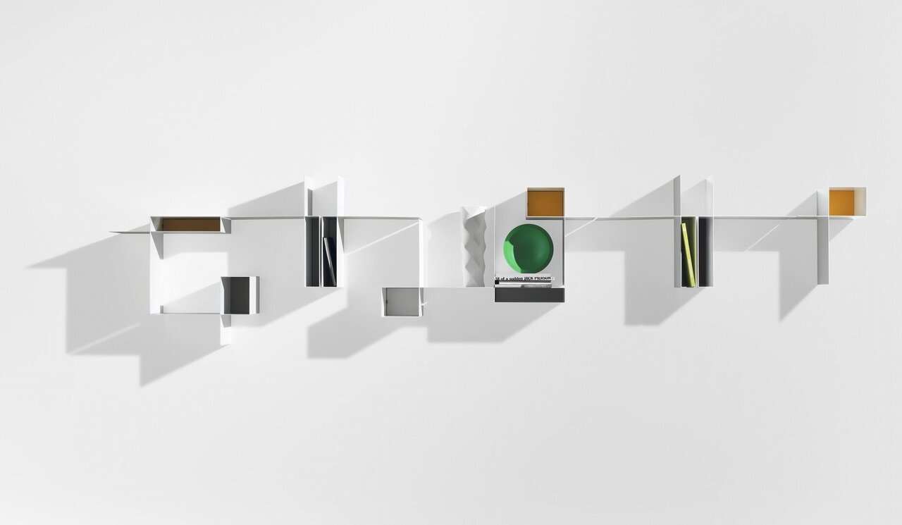 MDF Italia Randomissimo - Wandregal - Modul A - Modul B - links - Rechts - Weiss Matt Lackiert