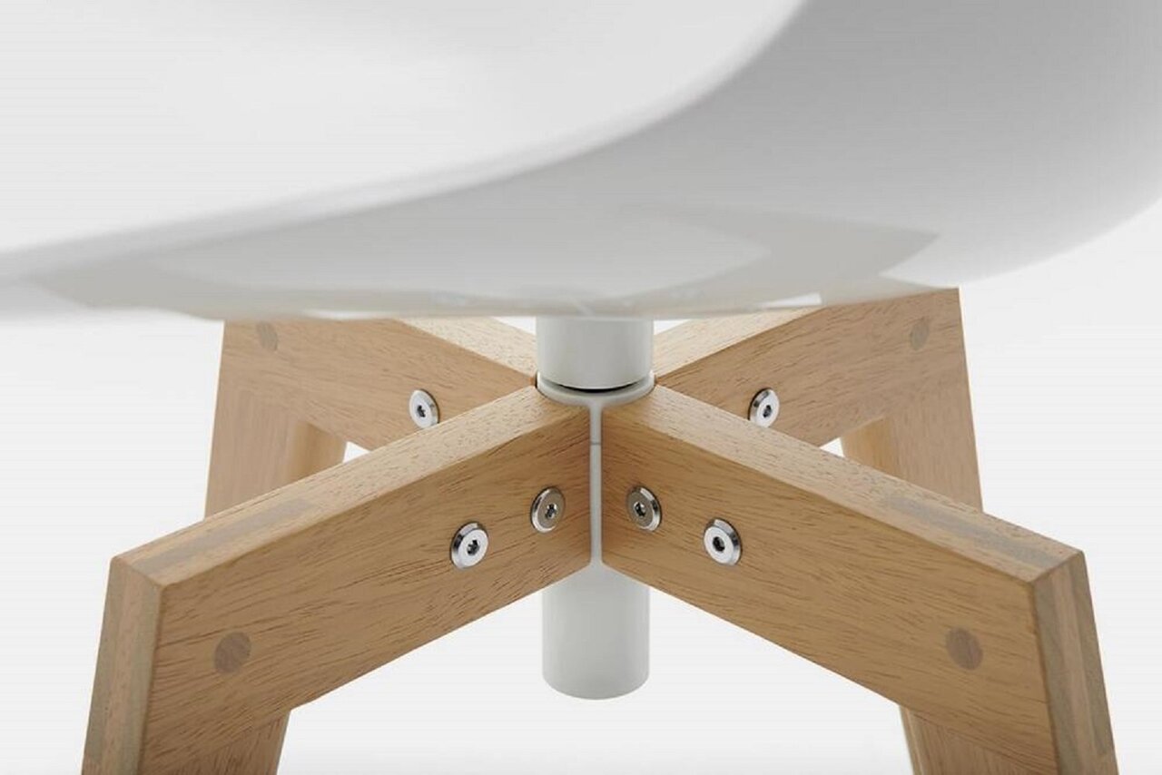MDF Italia Flow Chair Iroko - Gartenstuhl - Weiss