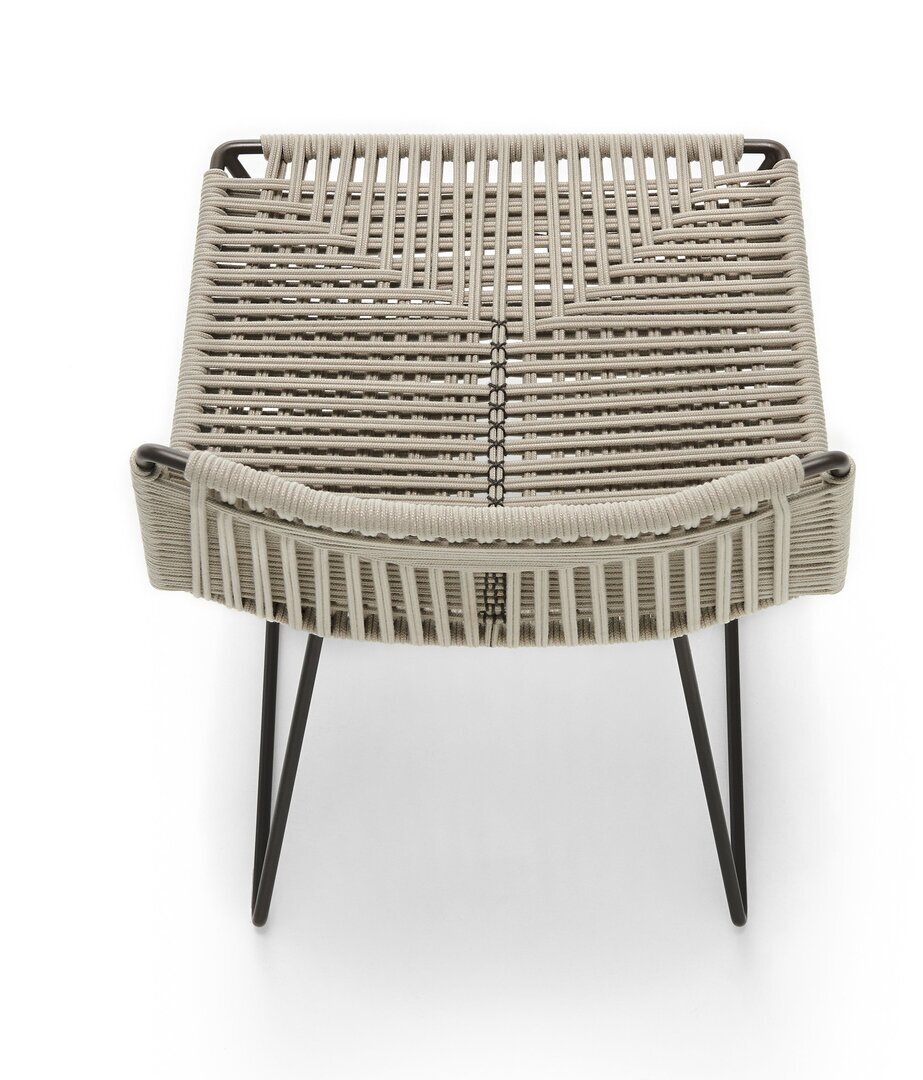 MDF Italia Neil Twist Chair - Stuhl - Ecru - Bleischwarz Matt Lackiert