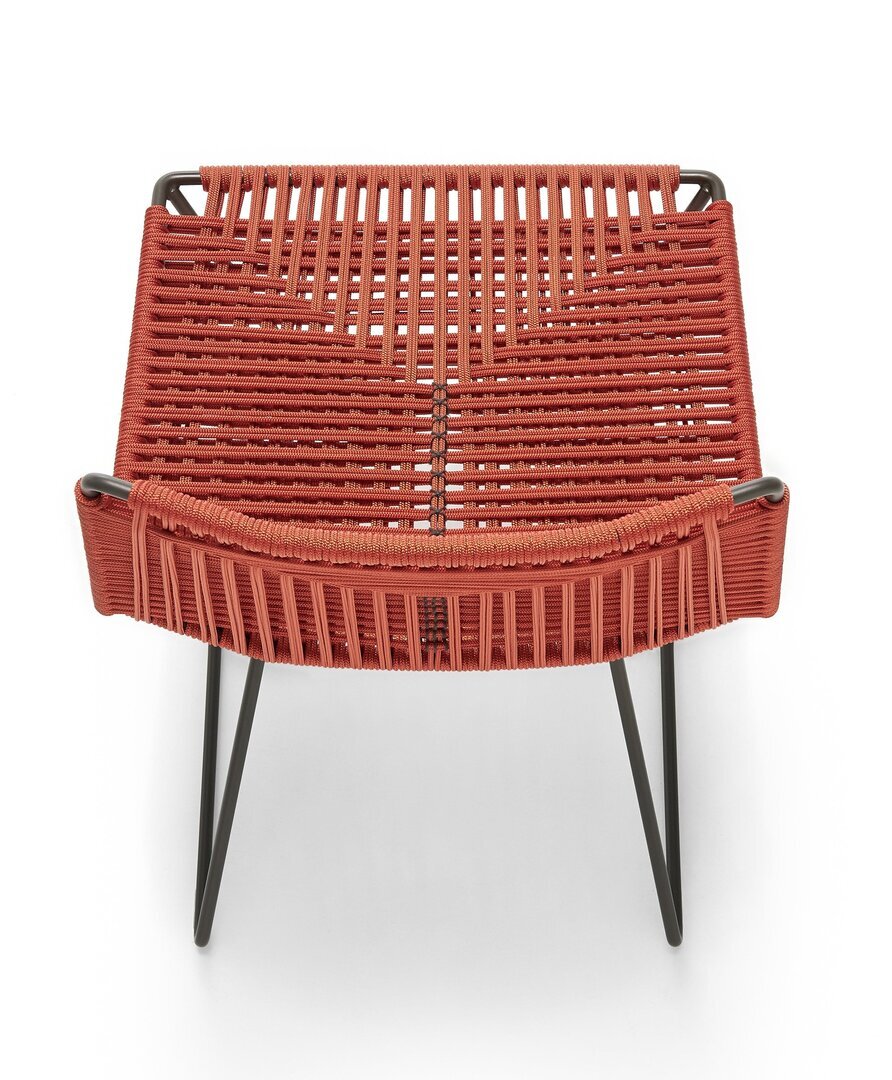 MDF Italia Neil Twist Chair - Stuhl - Orange - Bleischwarz Matt Lackiert