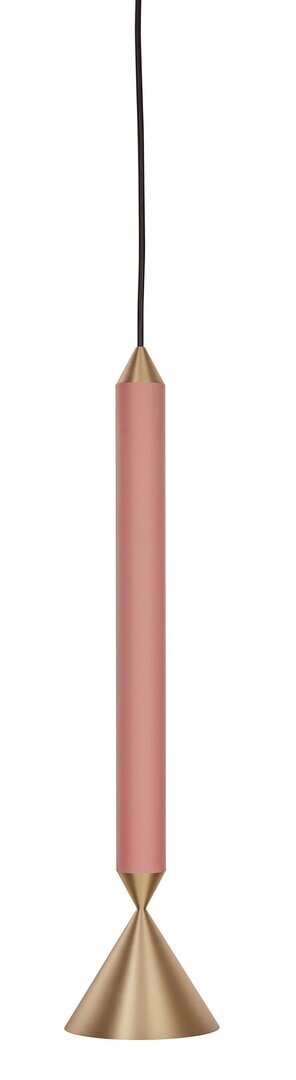Pholc Apollo 39 - Pendelleuchte - Coral pink, Brass