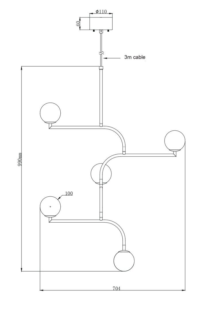 Pholc Mobil - Pendelleuchte - 100 cm