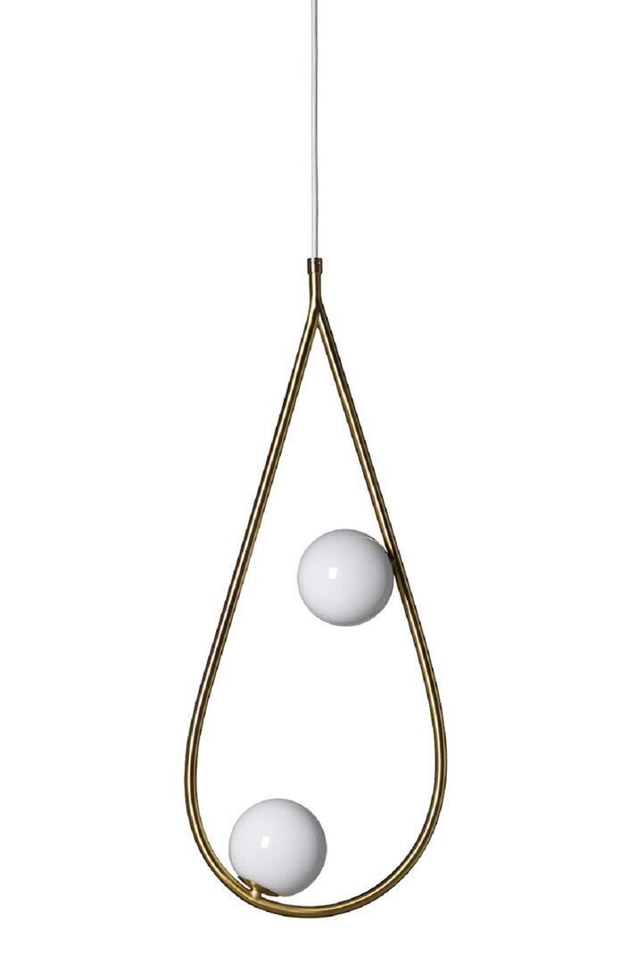 Pholc Pearls - Pendelleuchte - 65 cm - Brass, Opal