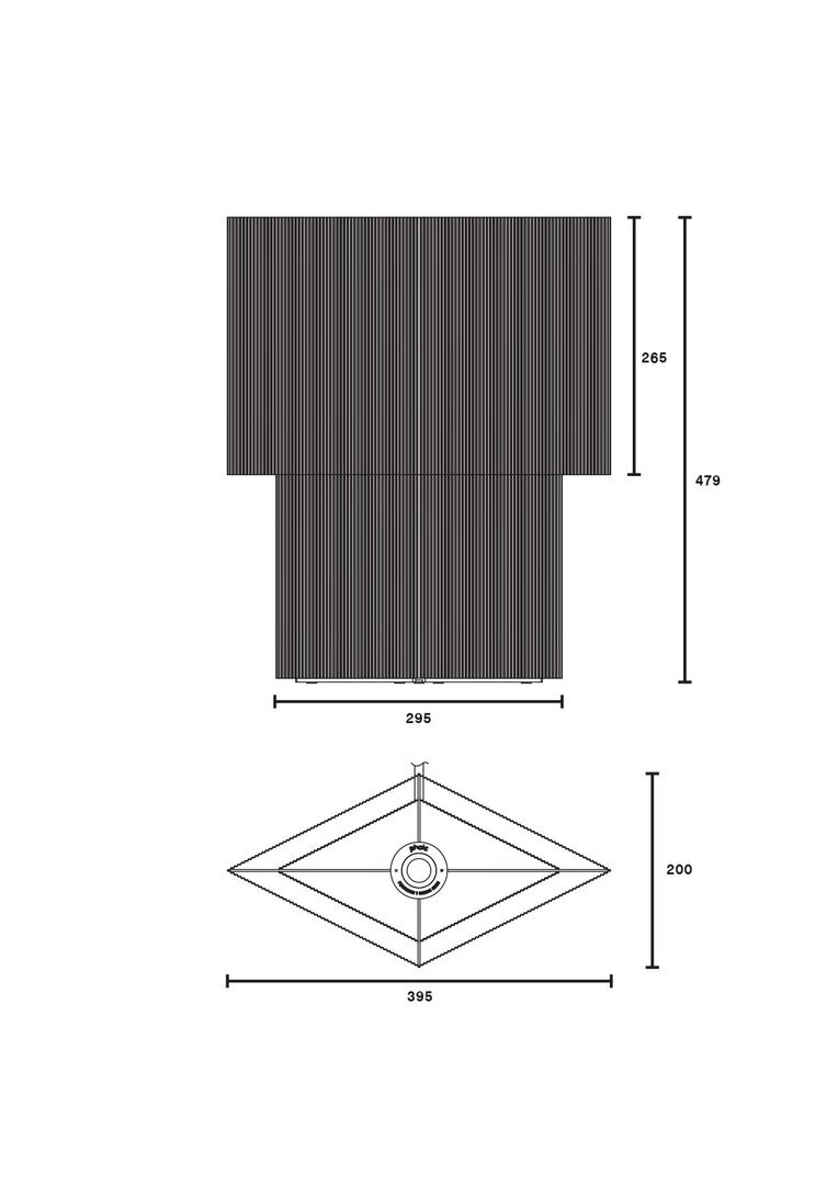Pholc Romb - Tischleuchte - Romb 48