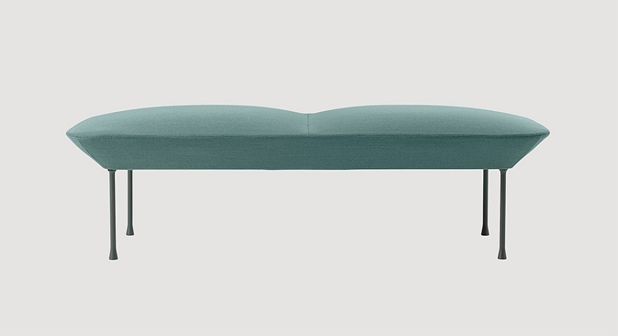 Muuto Oslo - Bench - Dark Grey / Steelcut 966