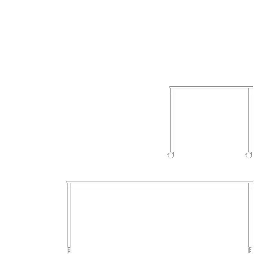 Muuto Base Table With Castor