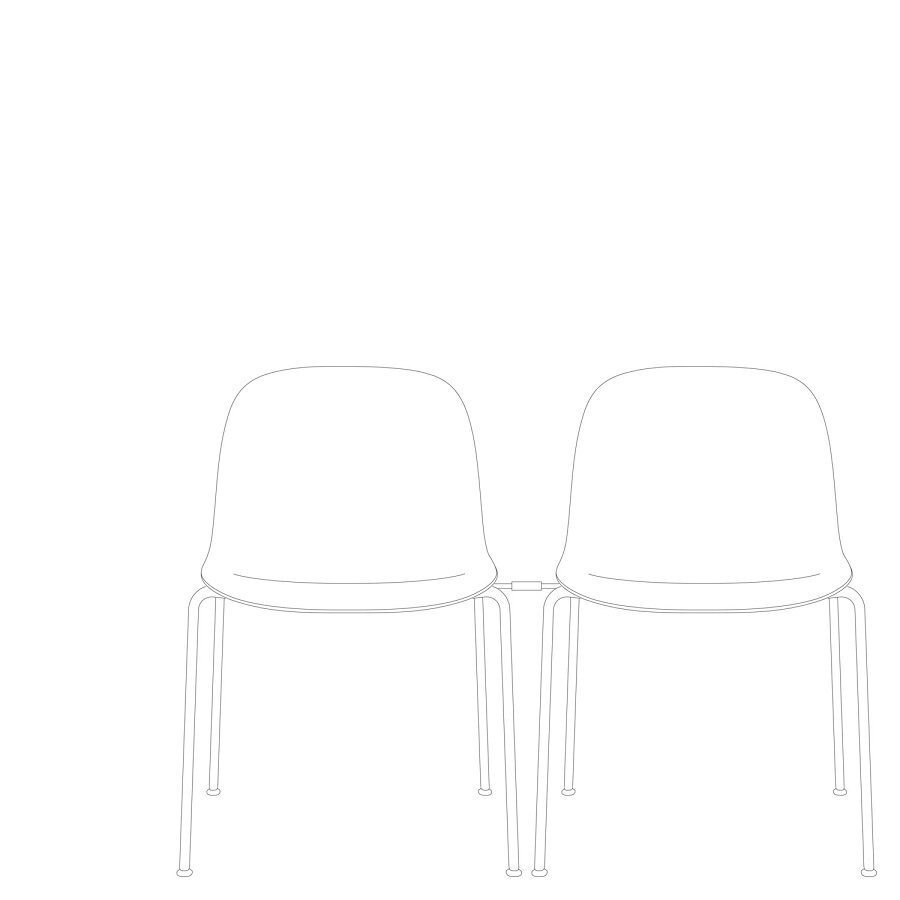 Muuto Fiber Side Chair A Base With Linking Device