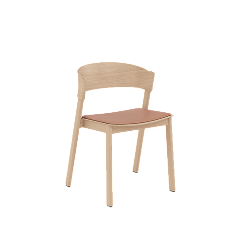 Muuto Cover Side Chair - Refine Leather Cognac/Oak